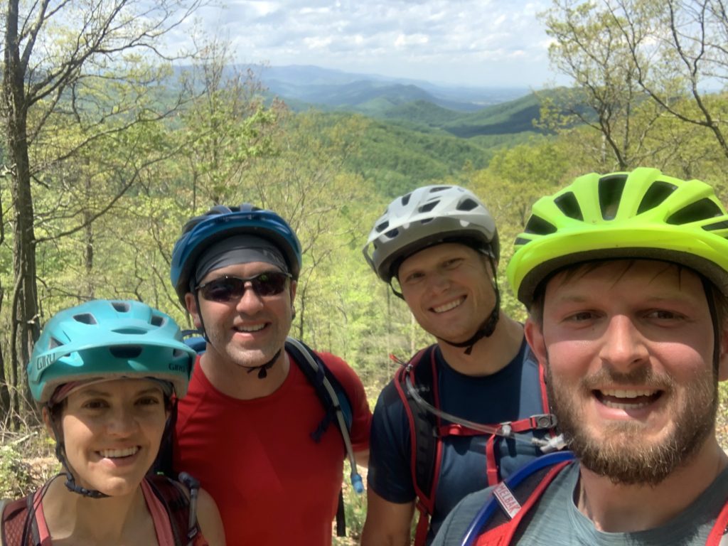 Co-founders Dennis Ashford and Katie Houston being active with friends in Johnson City, TN