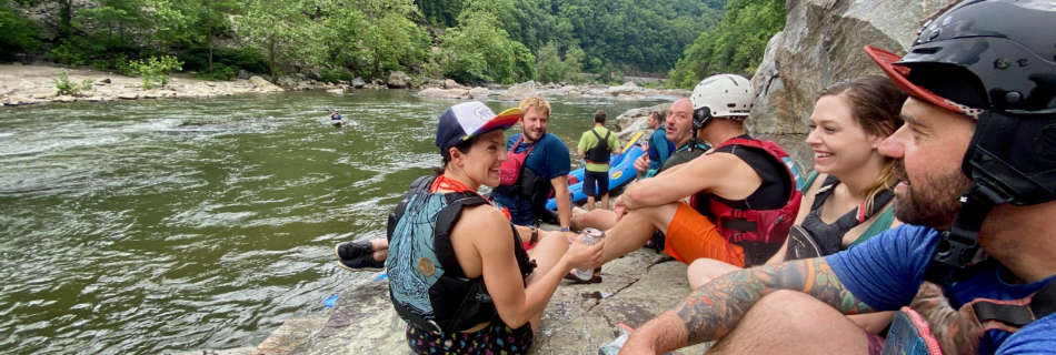 Friends enjoying being active together