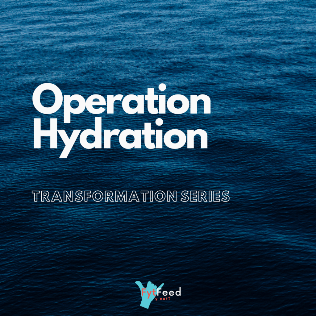 Operation Hydration: A sustainable foundational challenge to start the New Year.