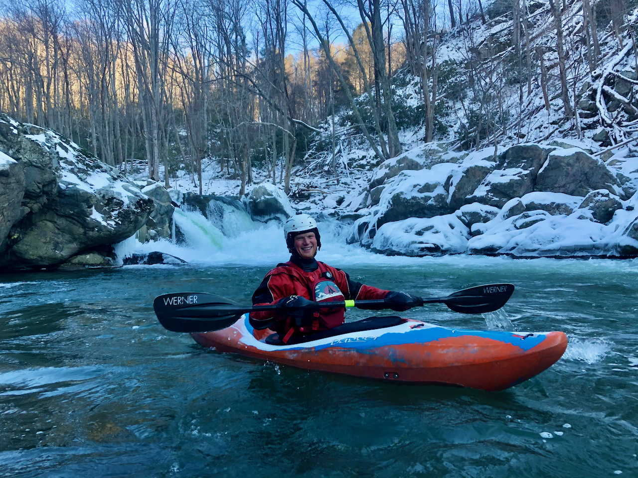 Dennis Ashford kayaking Watauga River
