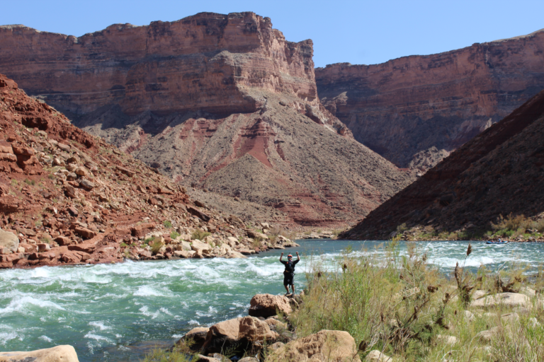 Dennis Ashford kayaking Grand Canyon