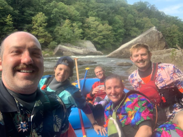 Community rafting on the Upper Gauley River